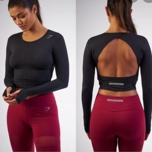 Gymshark long sleeve crop top